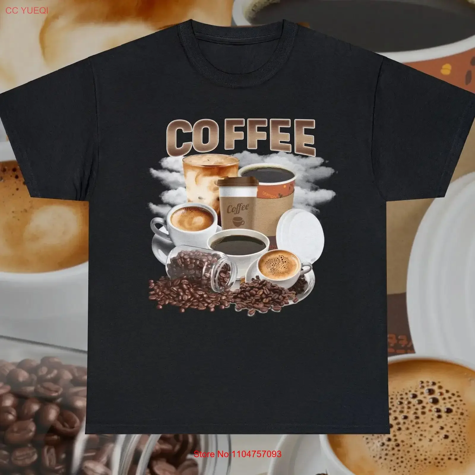 Coffee Vintage T Shirt Retro 90s Bootleg Cappuccino Espresso Cafe Beans Food High Quality  vintage Washed Stretched