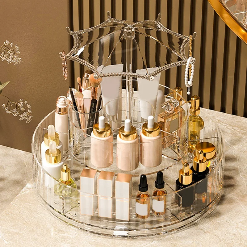 

Cosmetics Storage Box Lipstick Organization Transparent Cosmetics Desktop Storage Box Makeup Organizer Easy To Use