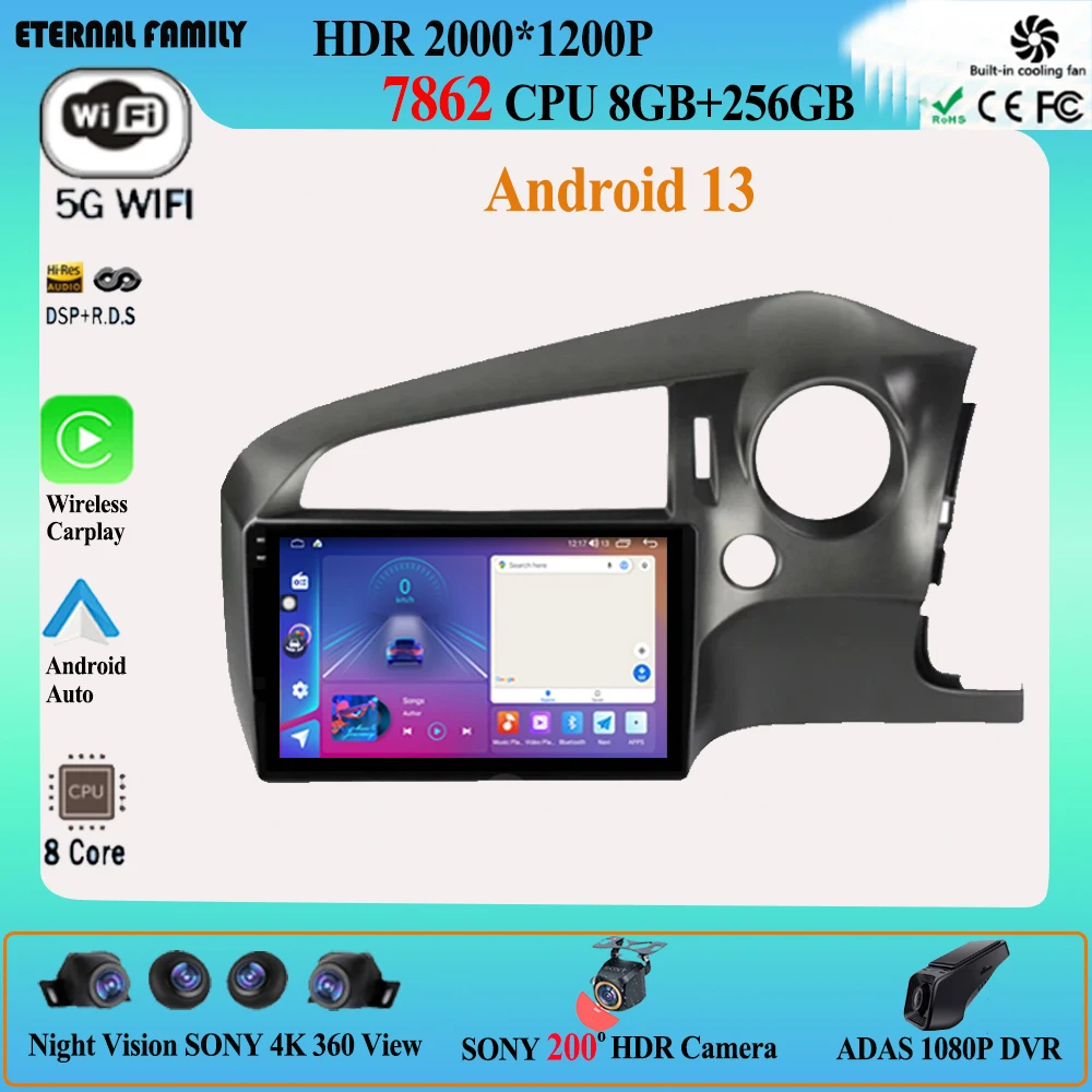 

Android 13 For Honda Stream 2 2006 - 2014 RHD Car Radio Stereo Multimedia Video Player Navigation GPS Carplay No 2din 2din dvd