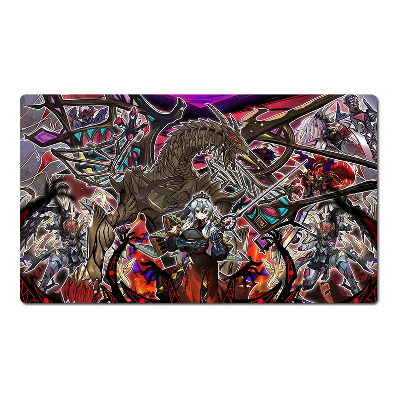 

YuGiOh Playmat Blazing Cartesia, виртуальный торговый коврик для карточных игр TCG CCG Коврик для мыши Настольный игровой коврик Бесплатная сумка 60x35 см