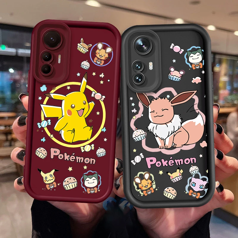 Bulbasaur Pikachu Pokémon Eye Ladder For Xiaomi MI 14 12T 11 Lite Poco M3 X5 X4 F5 F4 F3 F2 GT Pro 5G Back Phone Case