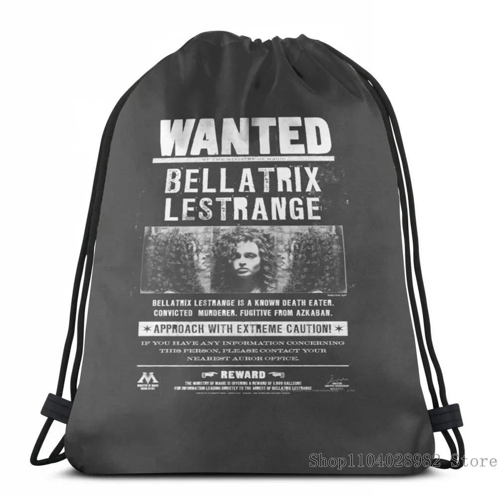 Funny Graphic Print wanted bellatrix lestrange USB Charge Backpack men School bags Women Tote Bags Travel laptop bag