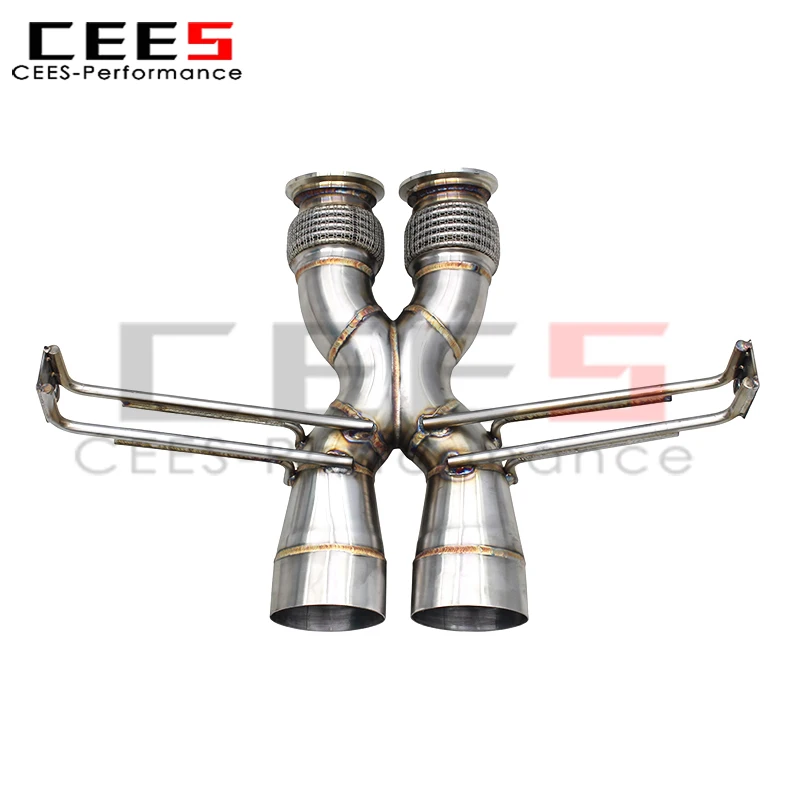 CEES Stainless Steel Catback Exhaust Pipes for Lamborghini Temerario V8 4.0T 2025-2026 High Performance Direct Exhaust Pipe