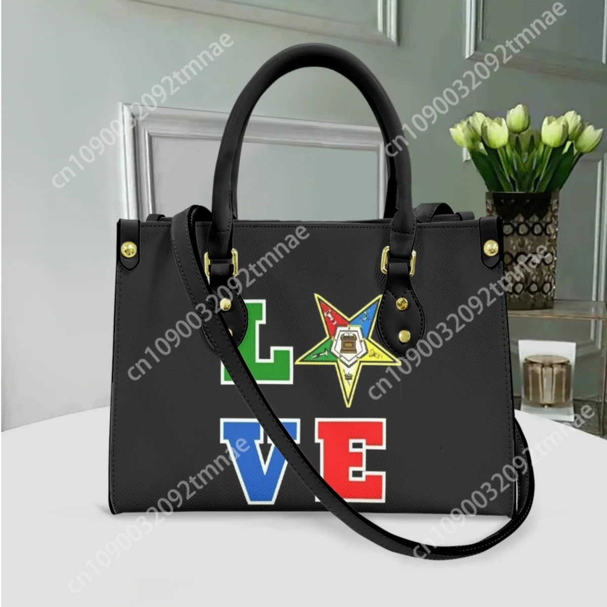 Order of the Eastern Star Print Handbags of Women Elegant Ladies Top Handle Shoulder Bags Casual Custom Street Popular Totes