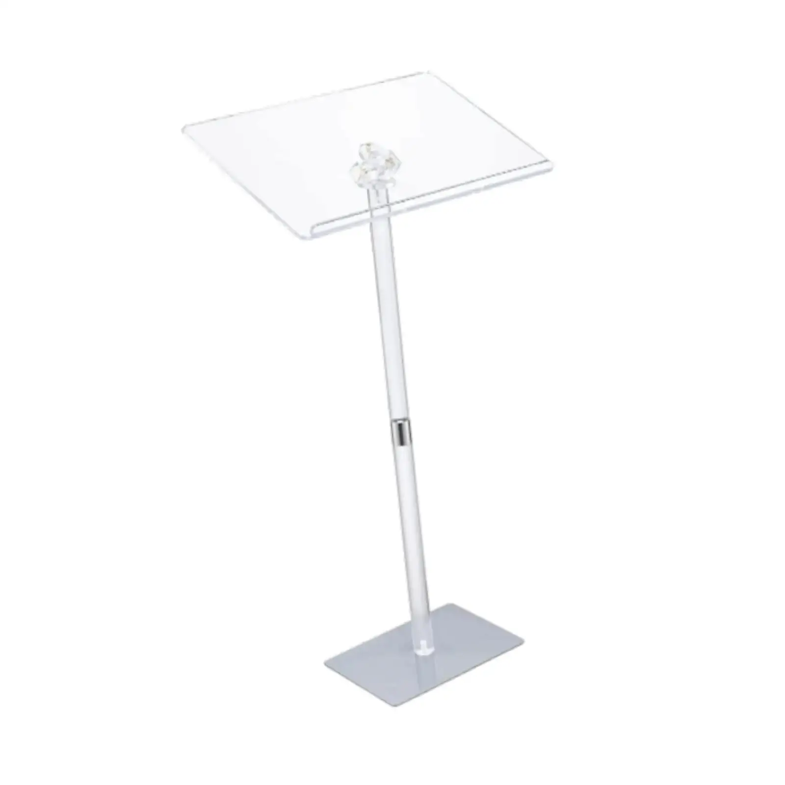 Acrylic Stand Teacher Display Stand Wear Resistant Modern Lectern Clear Pulpit for Classroom