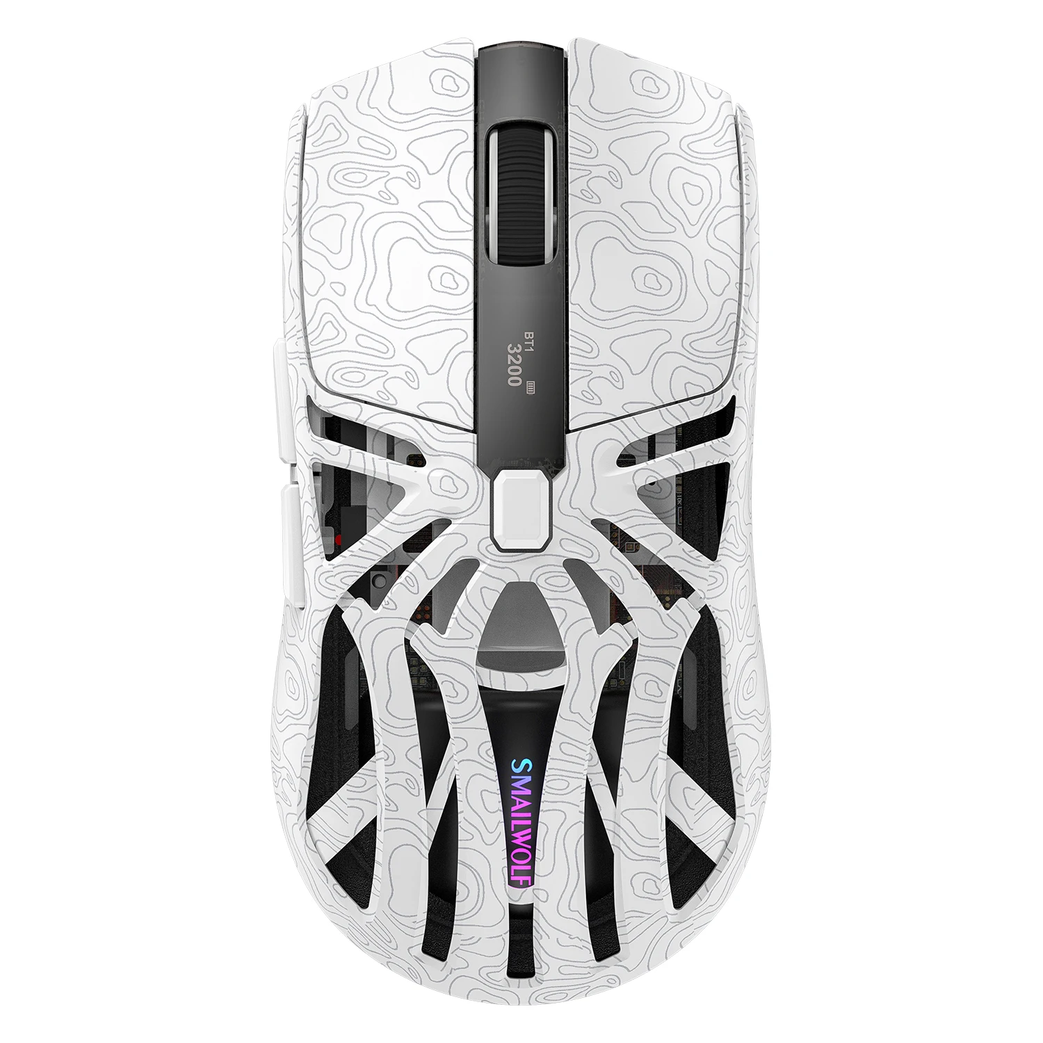SMAILWOLF M8 Mouse Nirkabel Bluetooth Tri-Mode Ringan PAW3311 Gaming RGB Pengisian Daya Magnetik 12000dpi Mouse Gaming