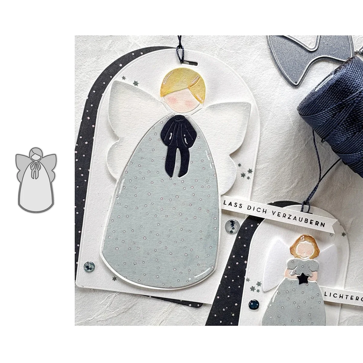 Neue Ankunft Big Quiet Angel Metall Stanzformen für DIY Scrapbooking Kartenherstellung Schablonen Prägung Handwerk Dekoration