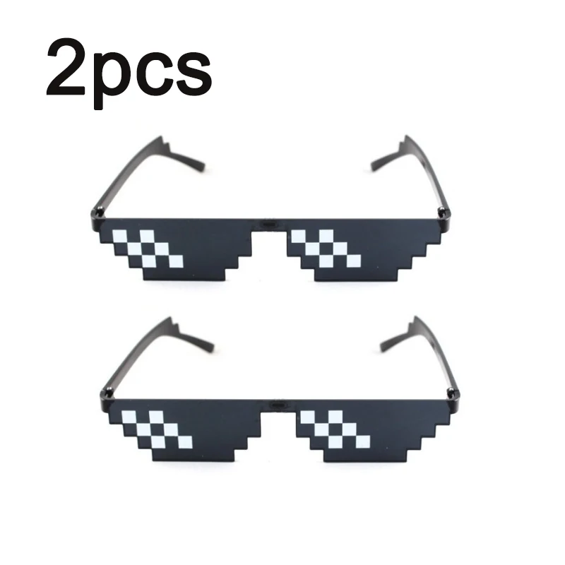 Mosaik-Sonnenbrille, coole Party-Vintage-Sonnenbrille, Brillen für Männer, Pixelierte Sonnenbrille, lustige Damenbrille