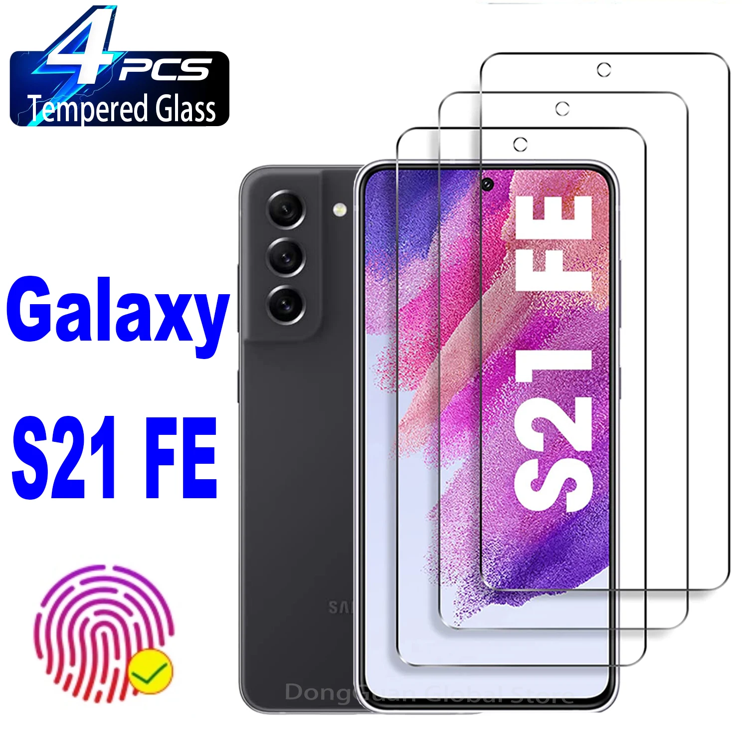 

For Samsung Galaxy S21 FE 5G HD Full Cover Tempered Glass Film