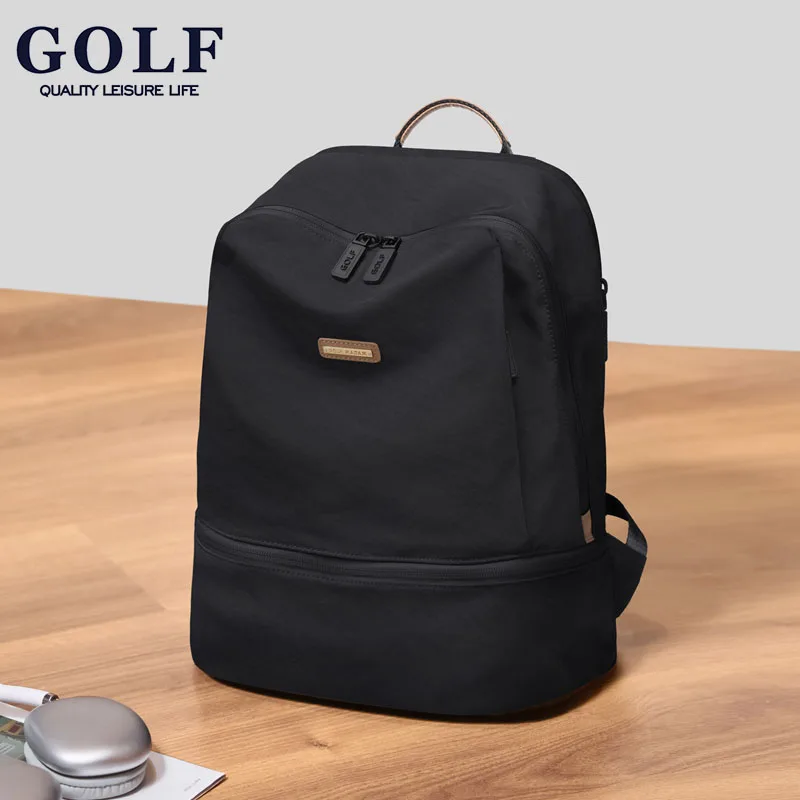 

GOLF QUALITY Large Capacity 14 Inch Waterproof Fashion Travel Backpack Solid Color Lightweight Shoulder Bag or Outdoor Sports