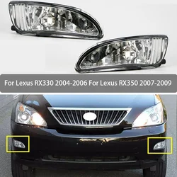 Fog Lamp Assembly With Bulb For Lexus RX330 2004 2005 2006 RX350 2007 2008 2009 Front Car Fog Light Daytime Running Lamp