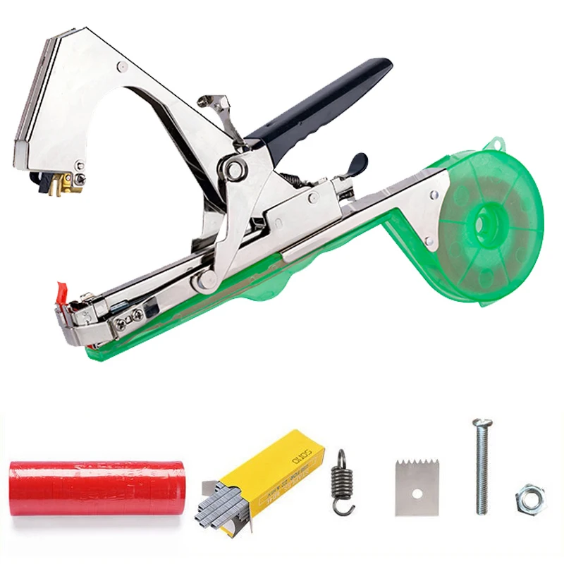 Garden Tools Hand Tying Machine Plant Garden Plant Tapetool Tapener  Tape Set For Vegetables, Grapes, Tomatoes, Cucumbers