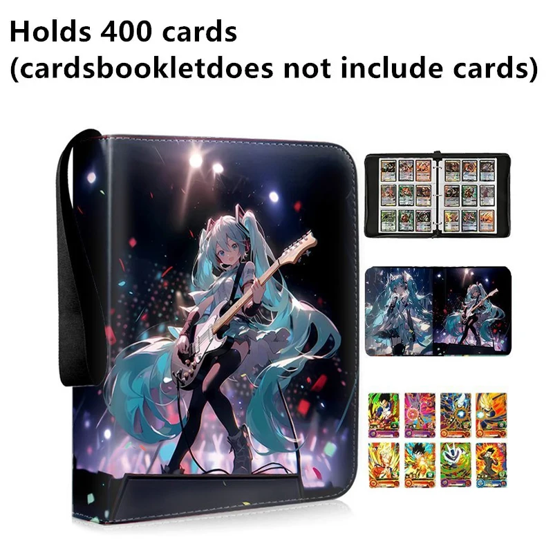 هاتسون ميكو 400-900 قطعة بطاقة ألبوم كتاب أنيمي جمع الشكل الطرفية بطاقة سستة أرواق لعب الموثق حامل الاطفال الهدايا اللعب #5