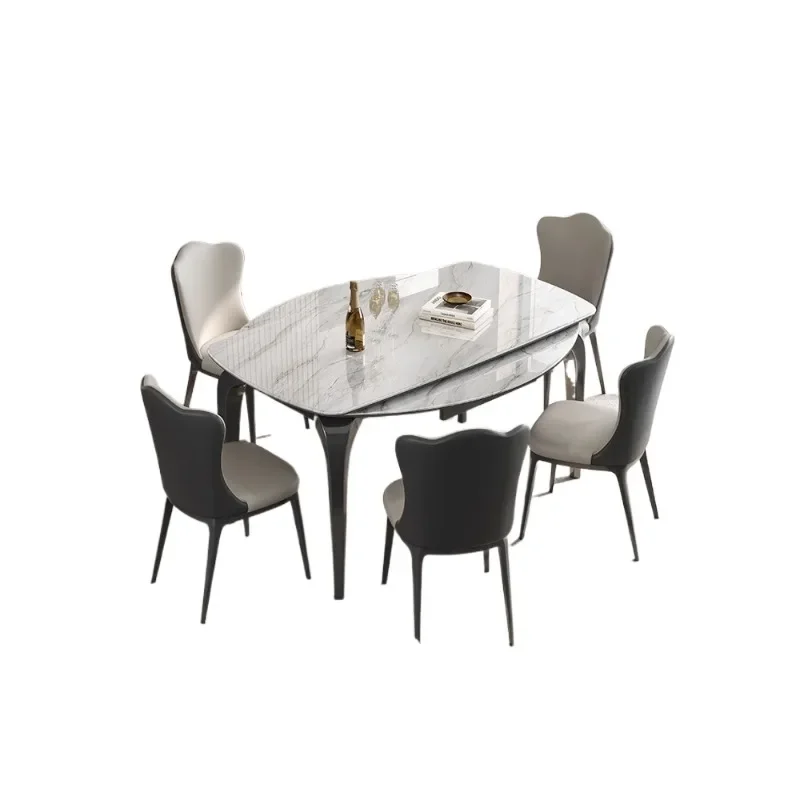 

Раздвижной обеденный стол из натурального микрокристаллического камня, складной, из итальянского мрамора, легкий, роскошный, из каменной плиты, для дома