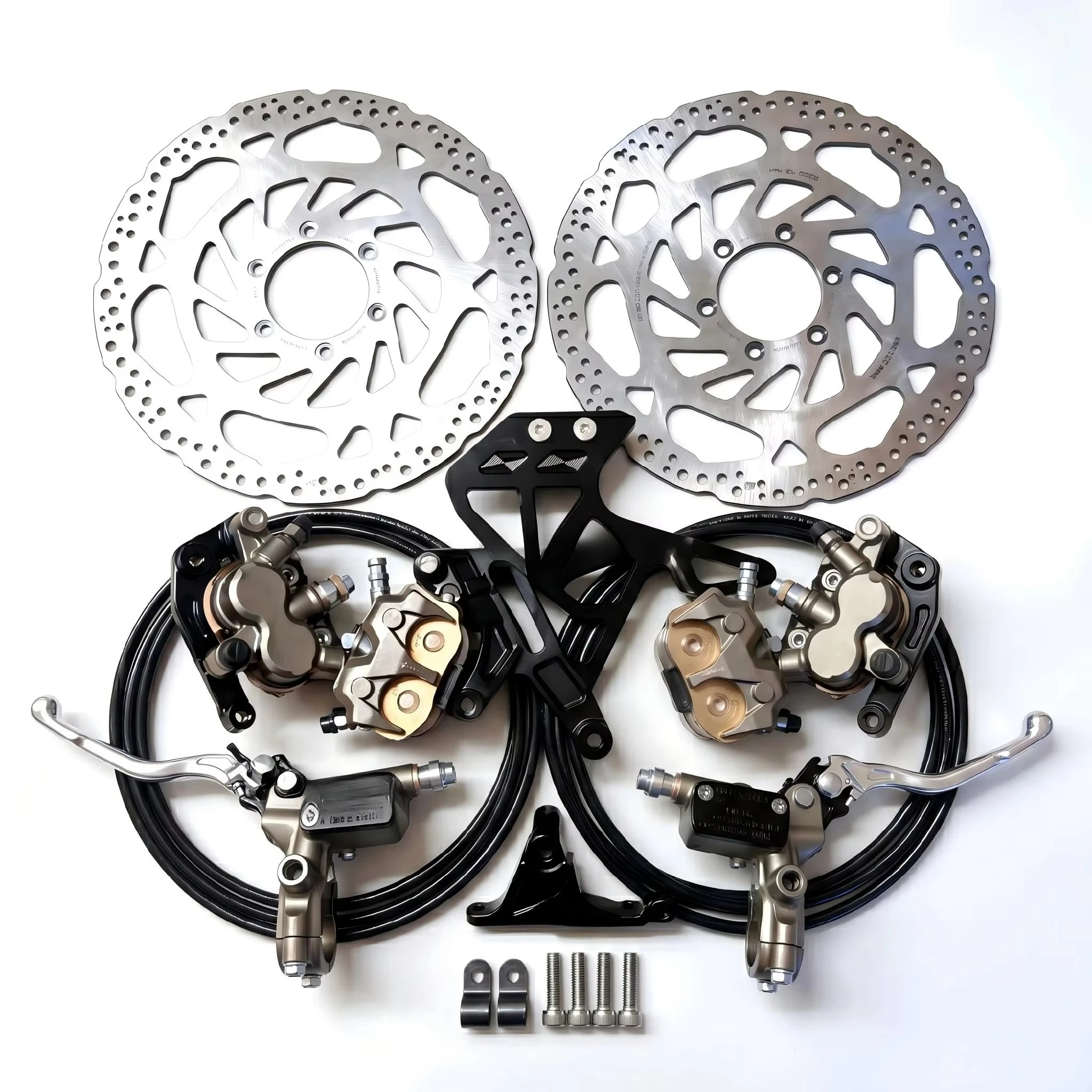 High Performance CNC 6061 Front Rear Caliper Mount Disc Rotor for Surron Ultra Bee Brake Kit E Ride Pro SS Light Bee