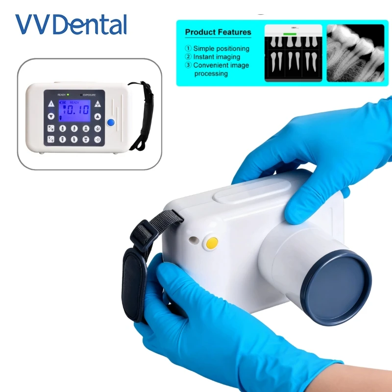 

VV Dental Hand-held X ray Machine High Frequency Digital Intraoral System HD Image Camera Dentistry Equipment