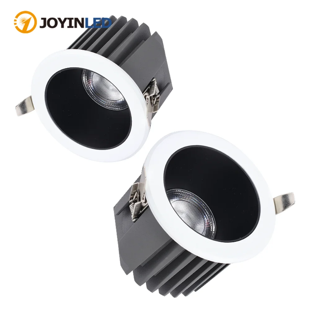 

Встраиваемый светодиодный светильник JOYINLED 10 Вт, диаметр врезки 75 мм, точечный светильник COB с защитой от бликов, потолочный светильник для дома, офиса, магазина, для внутреннего использования