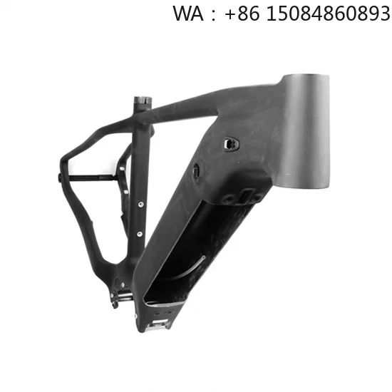 

Hardtail E-bike Frame, carbon fiber material, full carbon build, matched with drive components