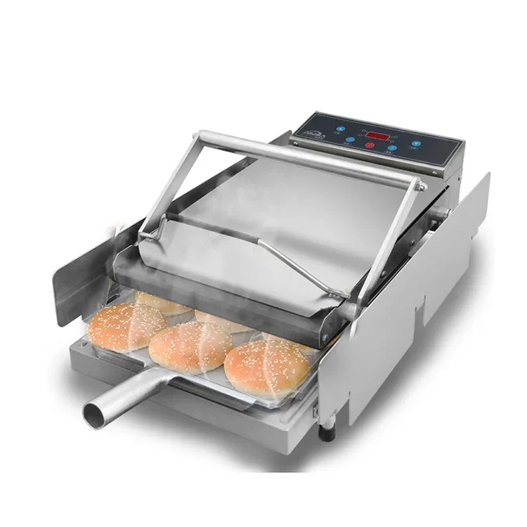 Small Automatic Double-Layer Burger Bun Machine Energy Saving Hamburger Machine For Fast Food Restaurant