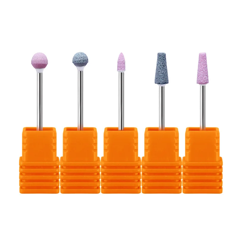 Silicone Nail Drill Bit Milling Cutter for Manicure Rubber Machine Accessories Nail Bits Buffer Polisher Grinder