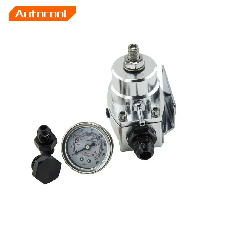 

AN8 high pressure fuel regulator w/ boost - 8AN 8/8/6 EFI Fuel Pressure Regulator with gauge LZ7855