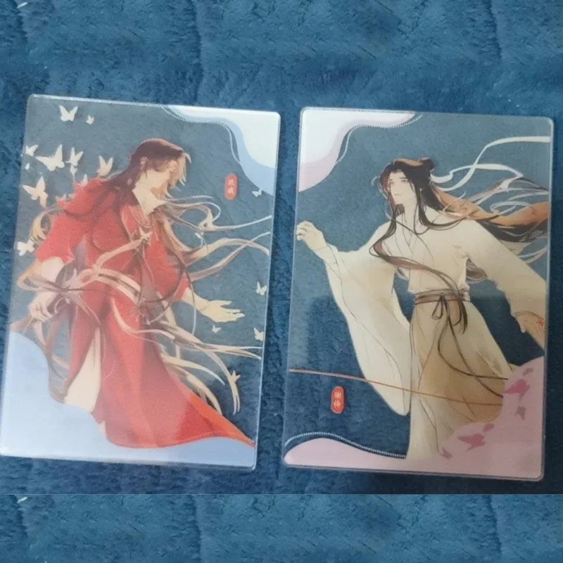 

2Pcs/Lot Solemn Pledge of Love Heaven Official's Blessing Acrylic Transparent Card Photo Props Diy Card Anime Peripheral Gift