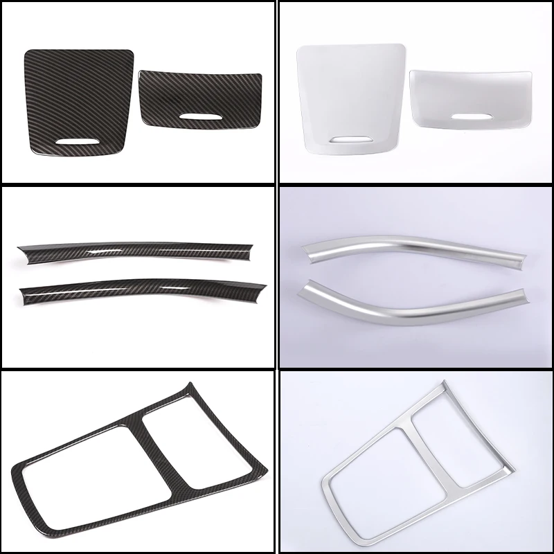 

ABS carbon fiber Central control gear panel decorative cover For Mercedes Benz CLA GLA A Class X156 W117 W176 A180 2014-2018