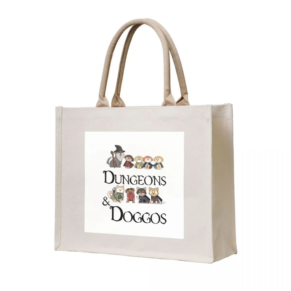 

Dungeons And Doggos Cute Tote Bag Canvas shoulder bag bag for beach canvas tote