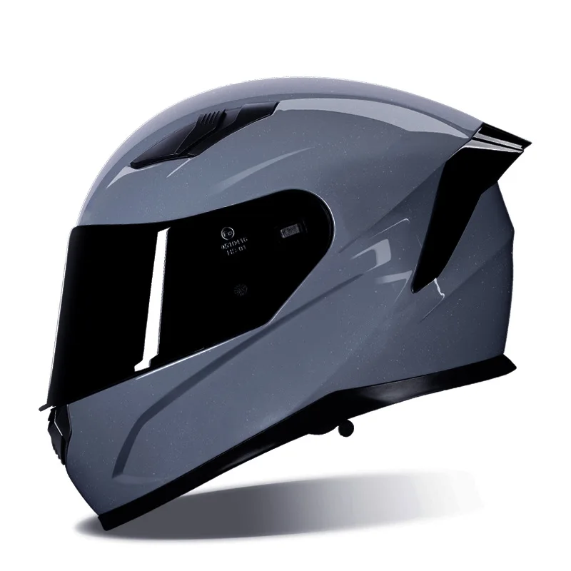 Men's and Women's Electric Car Personality Bluetooth Knight Full Face Helmet Locomotive Safety Helmet Four Seasons