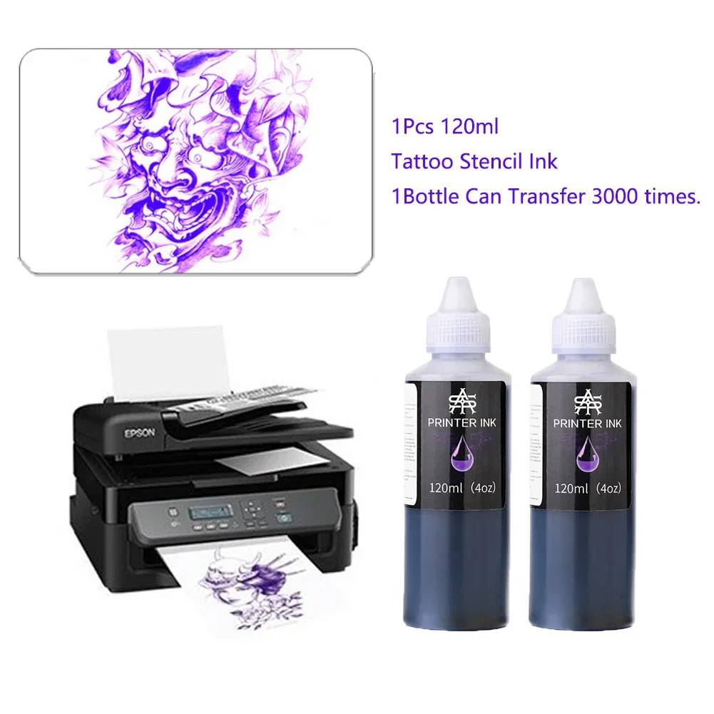 Tattoo Stencil Printer Ink 120ML A4 Transfer Tracing Paper For Inkjet Printer Stencil Machines Art Painting Tattoo Accessories