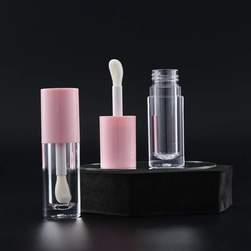 10/30/50pcs 6ml Refillable Lip Gloss Tube Lip Glaze Bottle Empty Tube Large Brush Head Dispenser Bottle Travel Makeup Container