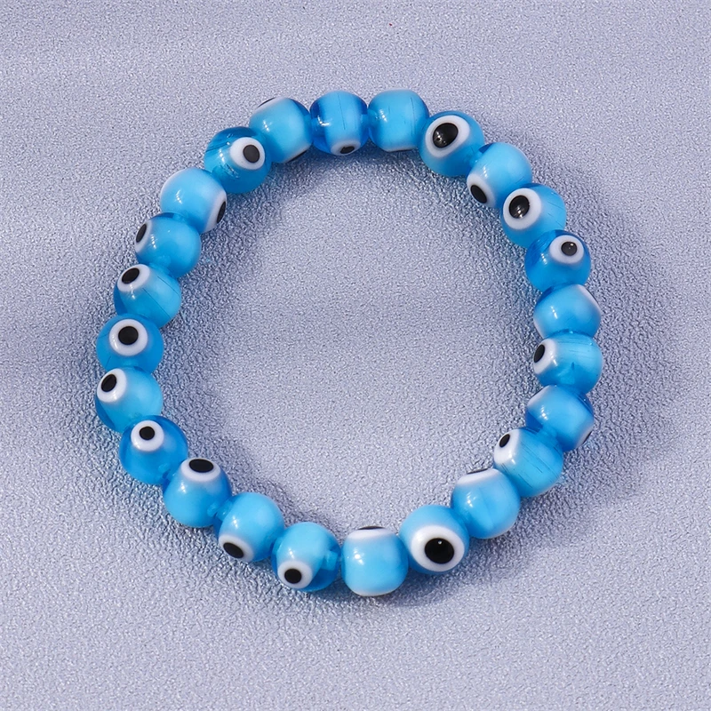 Böhmische handgemachte Evil Eye Perlen Handgelenk Armbänder & Armreifen für Frauen Mädchen Party Urlaub Schmuck Geschenke – Detail 13