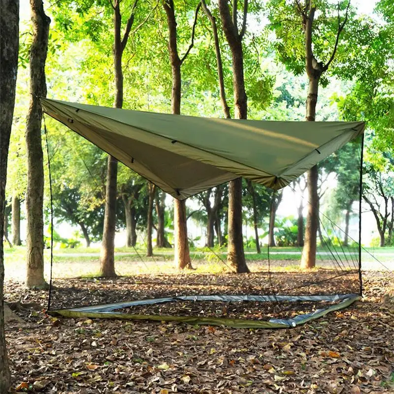 Canopy Tent Portable Outdoor Sun Shade Large Space Camping Sun Shelter Patio BBQ Canopy Tent For Picnic Family Outings