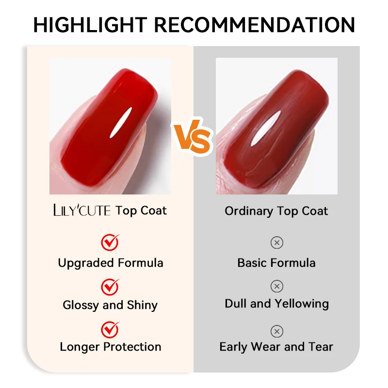 LILYCUTE 18ML Long Lasting Base Top Coat Set Nail Art Design Semi Permanent Soak Off UV Gel Nail Varnish Function UV Gel Kit