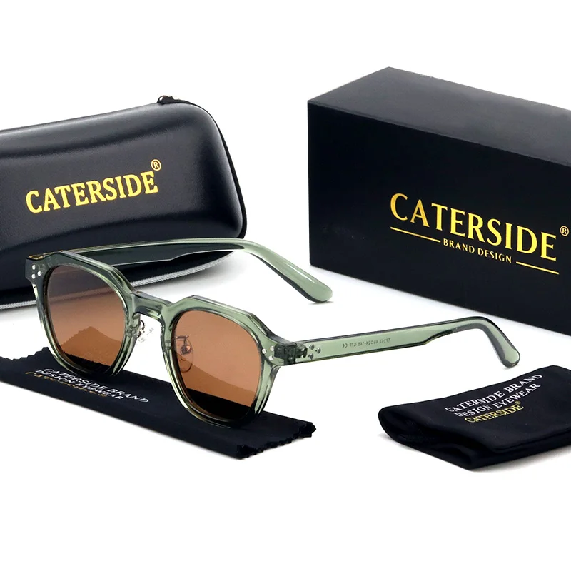 

Caterside Retro Polarized Sunglasses Men TR90 Frame Metal nose Women Sun Glasses Outdoor High Quality Travel Ultralight Eyewear