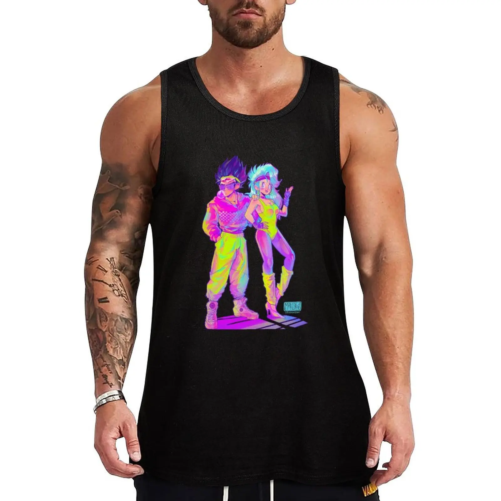 

Living in the 80s Tank Top Men's summer t-shirt sleeveless tshirts for men mens gym clothes