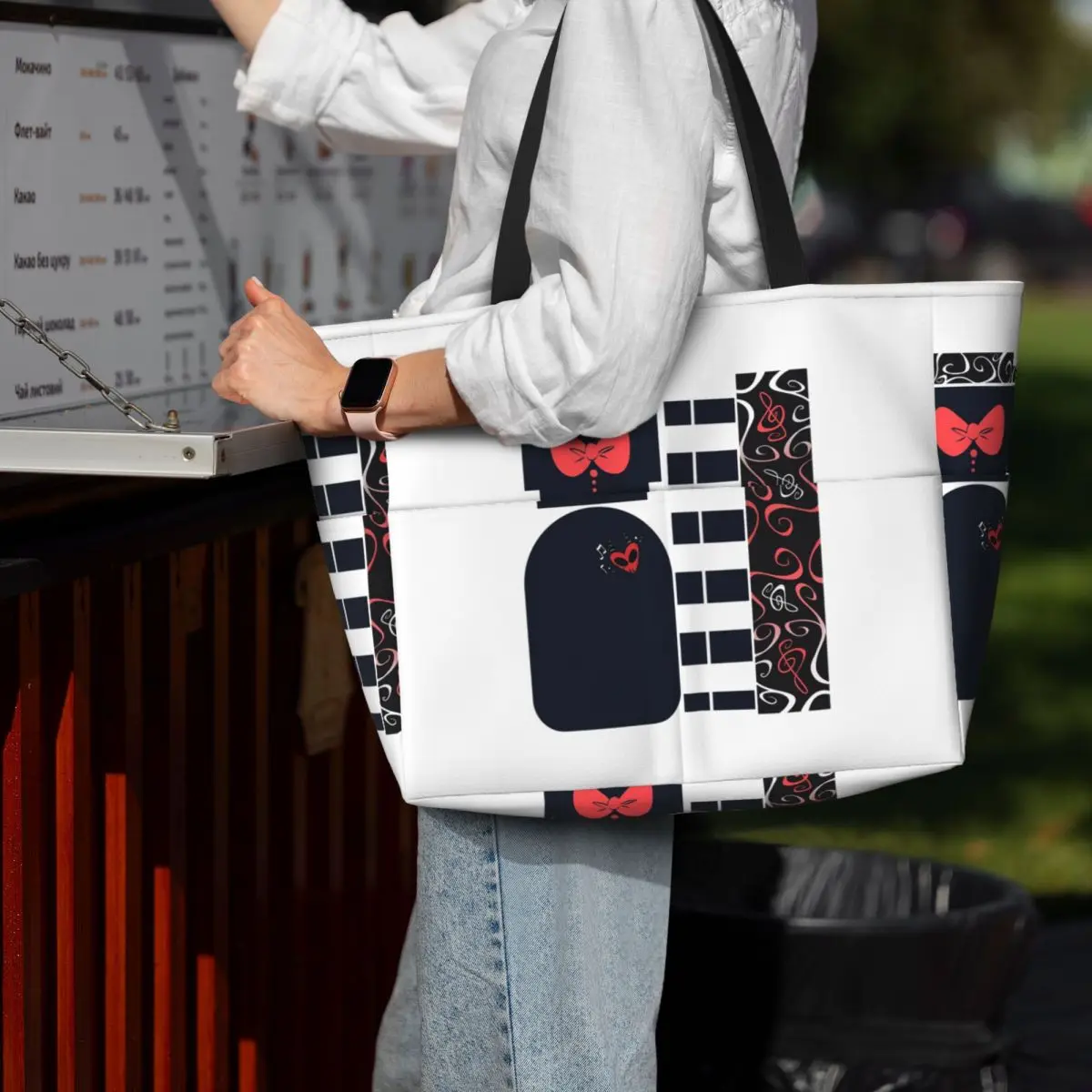 

Helluva Boss - Moxxie Пляжная большая сумка Спортивная сумка для занятий йогой в тренажерном зале Большая большая сумка Женская дорожная сумка Сумка для фитнеса