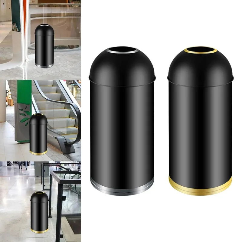 

Trash Can Lightweight Nonslip Dustbin Rubbish Bin for Commerce Home Bathroom