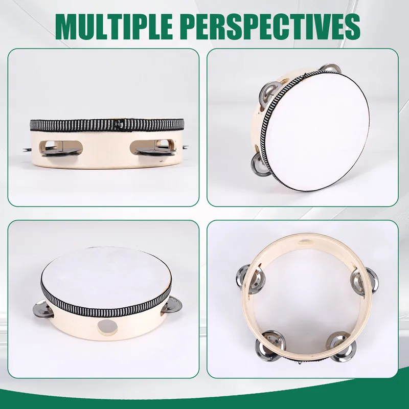 طبلة الدف الموسيقية مقاس 6 بوصات هدية قرع مستديرة لحفلة KTV