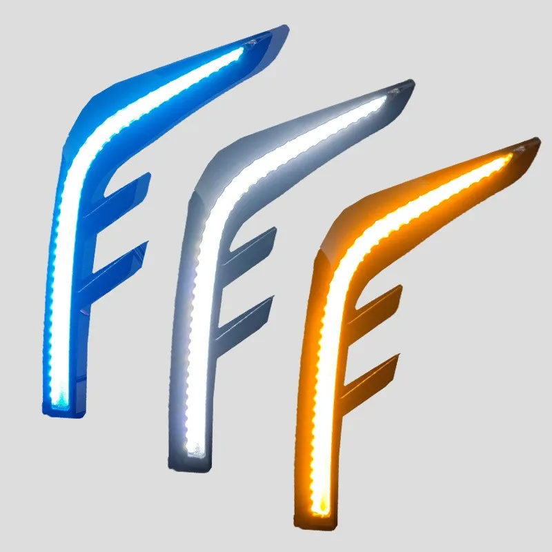 LED Daytime Running Light For Toyota Camry 2025 Blue Night Lamp White DRL Amber Sequential Turn Signal Light For XLE LE