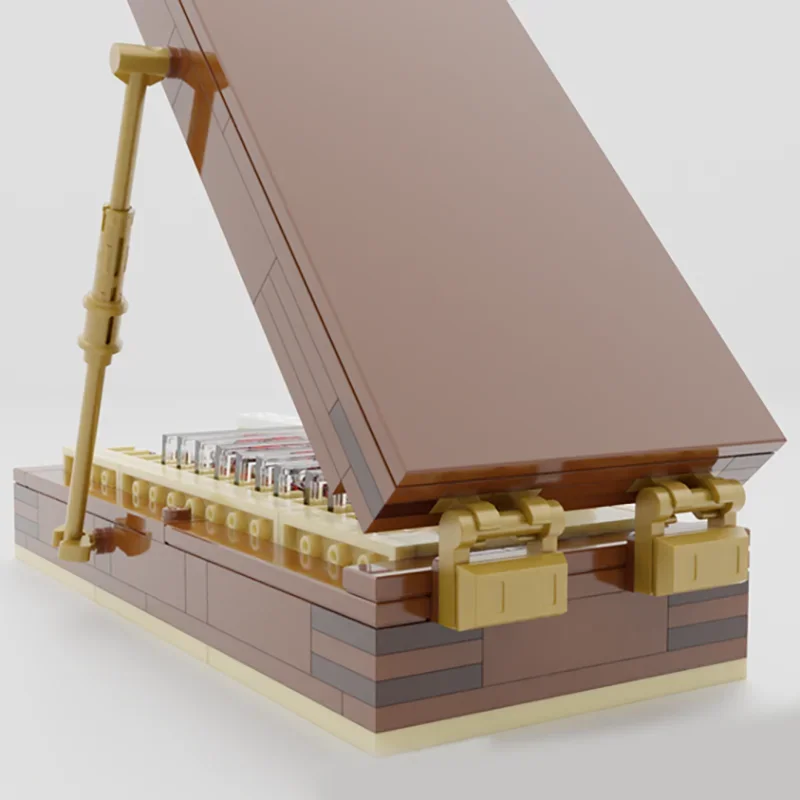 

Популярная волшебная модель фильма MOC, строительные кирпичи, копия трофейной коробки, модульные технологии, подарки, праздник, сборка, детские игрушки, костюм