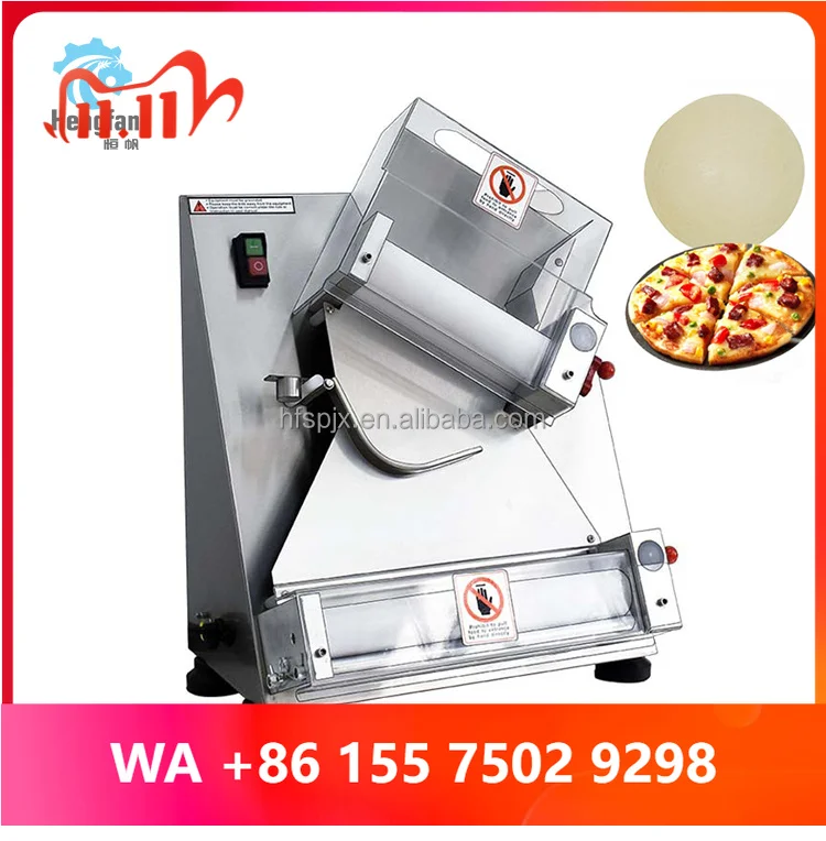 Automatic Stainless Steel Pizza Dough Press hine Dough Sheeter for Restaurant Home Use Retail Pie Base Molding hine