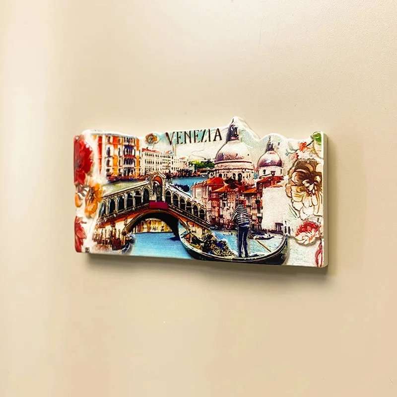 1pc, Belgian Ghent city's unique scenic home travel souvenir decorative wall stickers in magnetic form refrigerator use