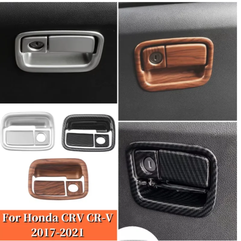 

For Honda CRV CR-V 2017 2018 2019 2020 2021 Car Co-pilot Copilot Storage Glove Box Handle Frame Cover Trim Sticker Accessories