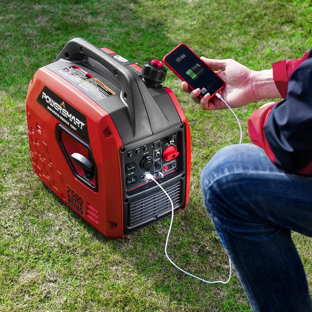 2350W Super-Quiet Portable Inverter Generator with CO Protect, Gas Powered, Small Generator for Camping