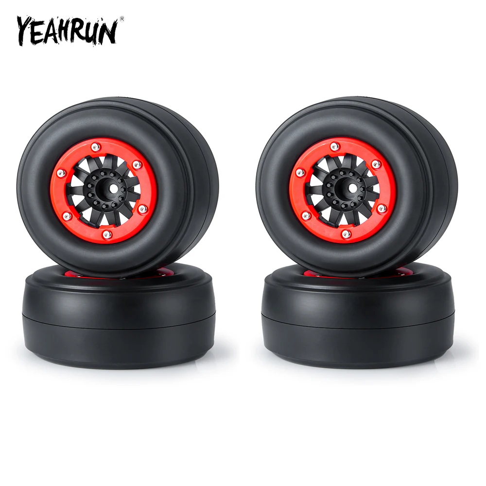 YEAHRUN 2/4pcs 105mm Wheel Tires For 1/10 22S No Prep Drag Short Course Truck Tires Tyre Rc Model Car Upgrade Parts Accessories