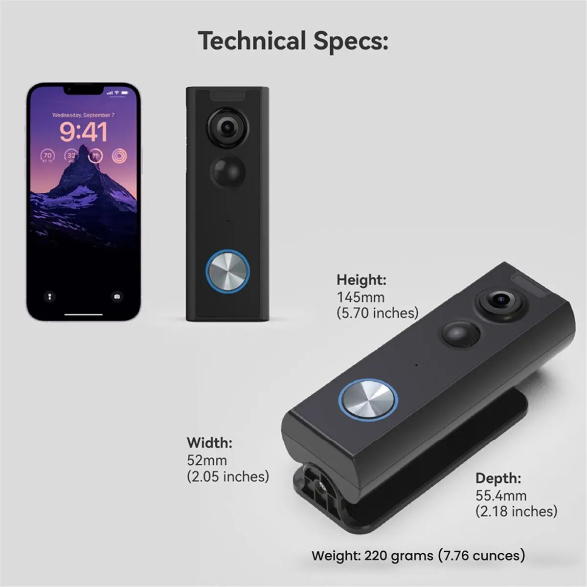 update. Doorbell Camera Wireless ,Video Doorbell with Chime, 2-Way Audio,Instant Alert, Human Detection,Night Vision, 2.4G Wi-Fi