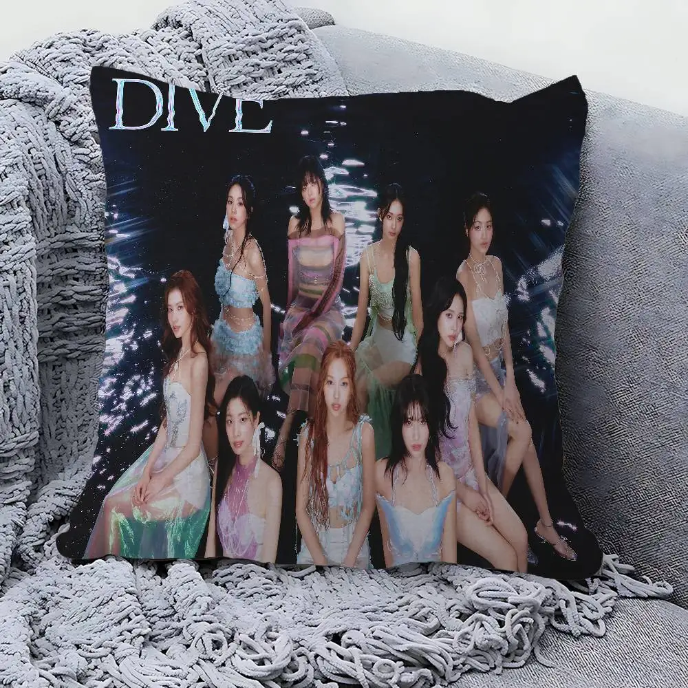 kpop T-Twices Office Cushion Pillowcase Car Cushion Cover45X45CM Lumbar Pillowcase Sofa Pillowcover - view 5