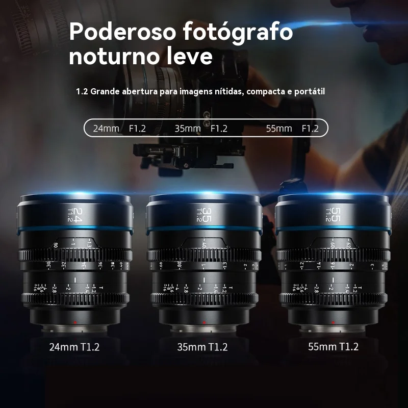 SIRUI NightWalker 24 مللي متر 35 مللي متر 55 مللي متر T1.2 S35 ليلة ووكر سين عدسة لسوني E فوجي X كانون RF الأحمر كومودو RF لوميكس MFT M4/3 #2