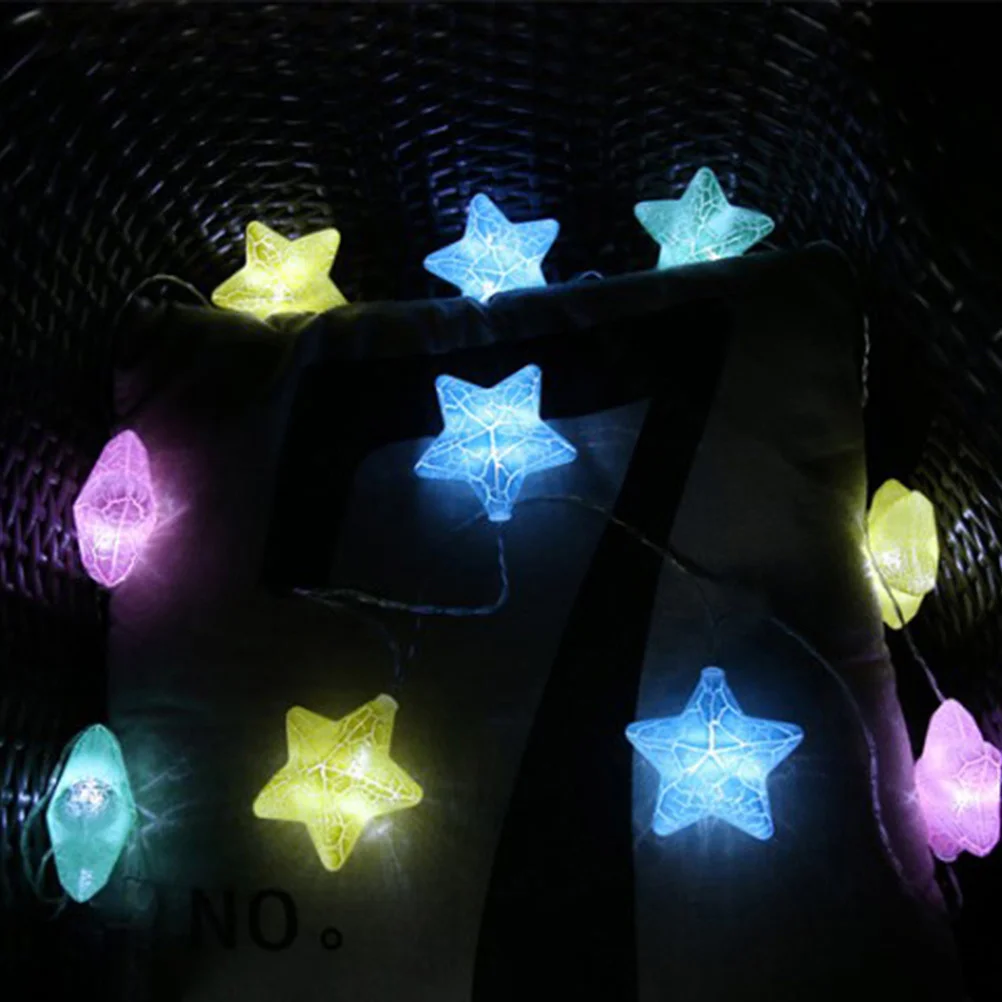 1.5 متر فرقعة ستار LED أضواء الجنية الدافئة الأبيض سلسلة طويلة أضواء لحديقة فناء غرفة نوم الطرف الديكور